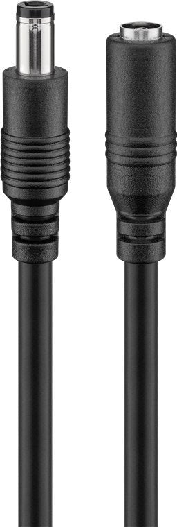 Goobay 2.5mm Dc Extension Cable. M/F. Black. 3.0m