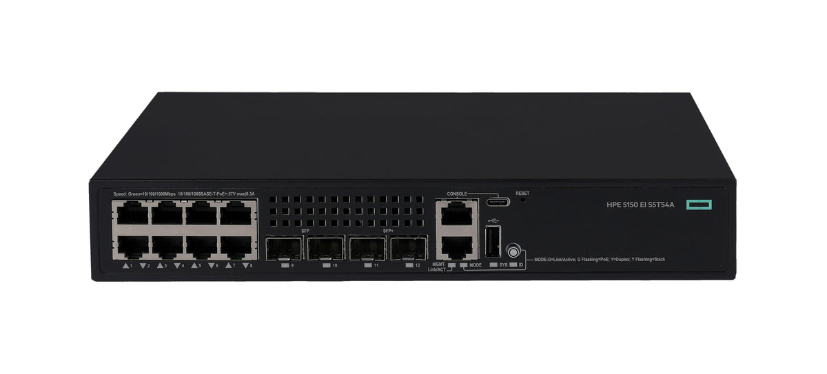EAN 0190017788951 - HPE Networking Comware Switch 8p 10M/100M/1G PoE+ 2p SFP 1G 2p SFP+ 1G/10G 5150EI imagen 1