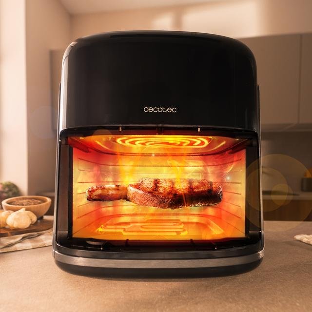 Freidora De Aire Cecotec Cecofry&Grill Smokin'Prime 8500 Sencillo 8,5 L Independiente 2300 W Caliente Negro