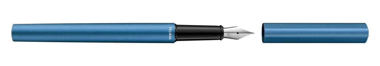 Pelikan Pluma Estilográfica Ineo Element P6 Metall-Etui Petrol-Azul