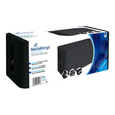 Mediarange Cablebox Gross 405x133x155mm Negro