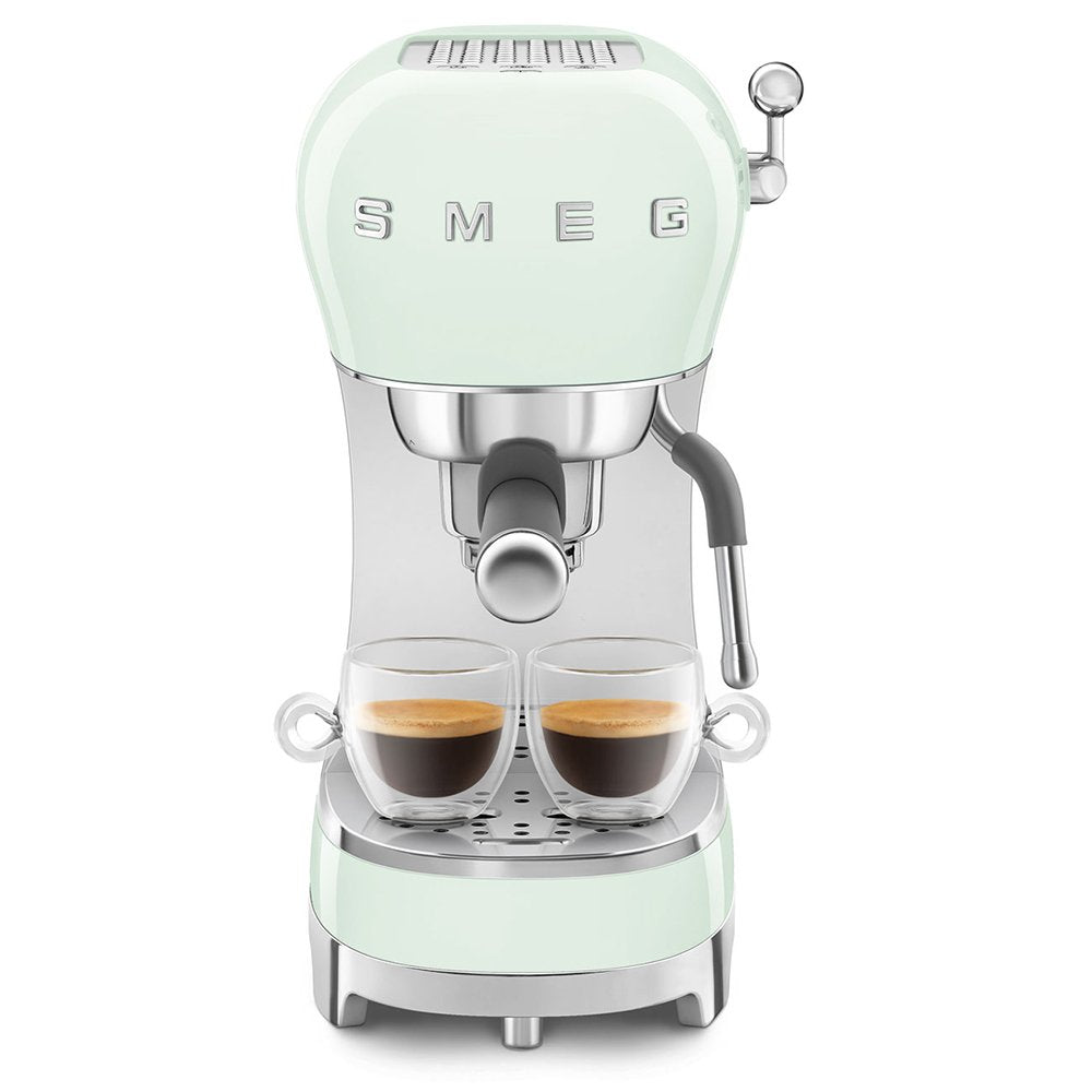 Cafetera Smeg Ecf02pgeu Portaft Portaft Expreso Verde Pastel,