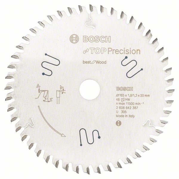 Bosch Hoja De Sierra Circular Precisión Superior La Mejor Para Varios Materiales 2608642387