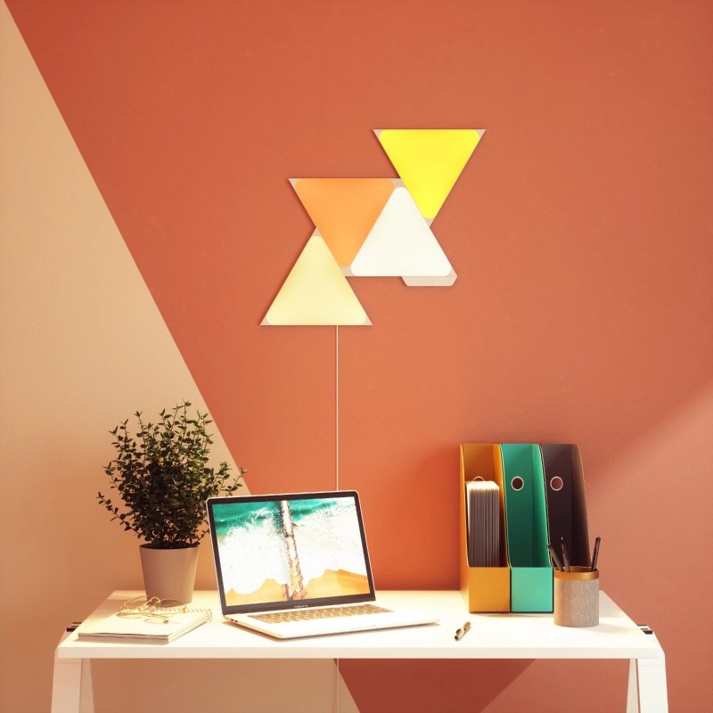 Panel Led Nanoleaf Shapes Triangles Ub Expansion Kit 4pk