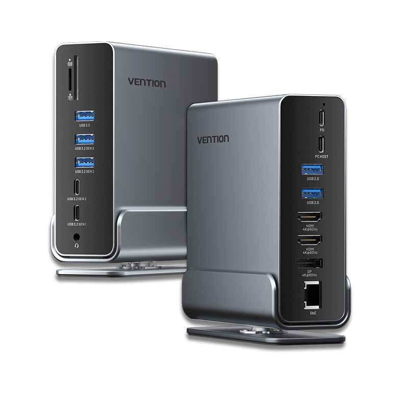 EAN 6922794779136 - Vention TPUH0 base para portátil y replicador de puertos Alámbrico USB 3.2 Gen 2 (3.1 Gen 2) Type-C Negro imagen 1