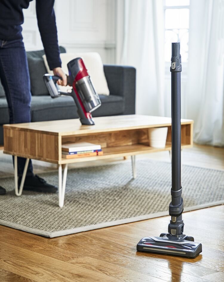 Aspirador Rowenta X-Pert 6.60 Animal Rh6878wo De Varilla Negro/Rojo Rh6878