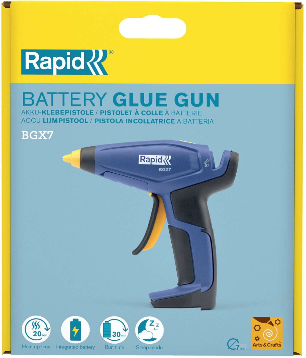 Rapid Pistola De Pegamento Caliente Batería Bgx7 D7mm Abschaltautomatik Azul