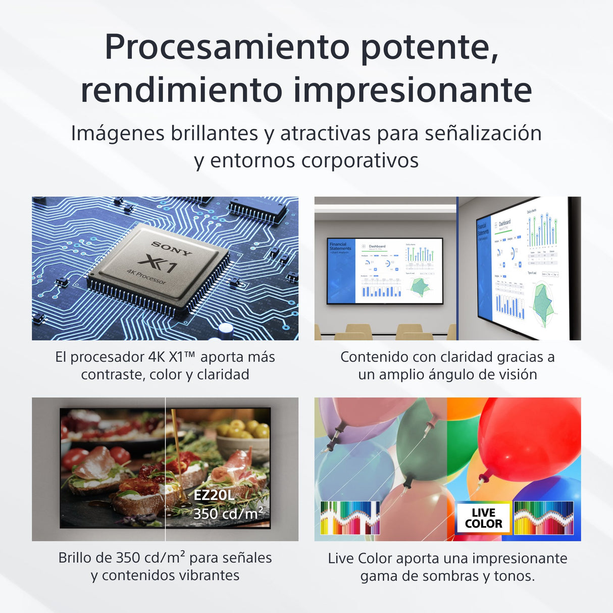 EAN 4548736156258 - Sony FW-55EZ20L pantalla de señalización Pantalla plana para señalización digital 139,7 cm (55") LED Wifi imagen 4