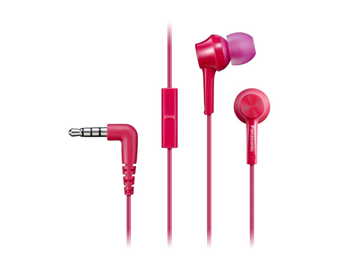 Auriculares Intrauditivos Panasonic Rp-Tcm105 Con Micrófono Jack 3.5 Rosas