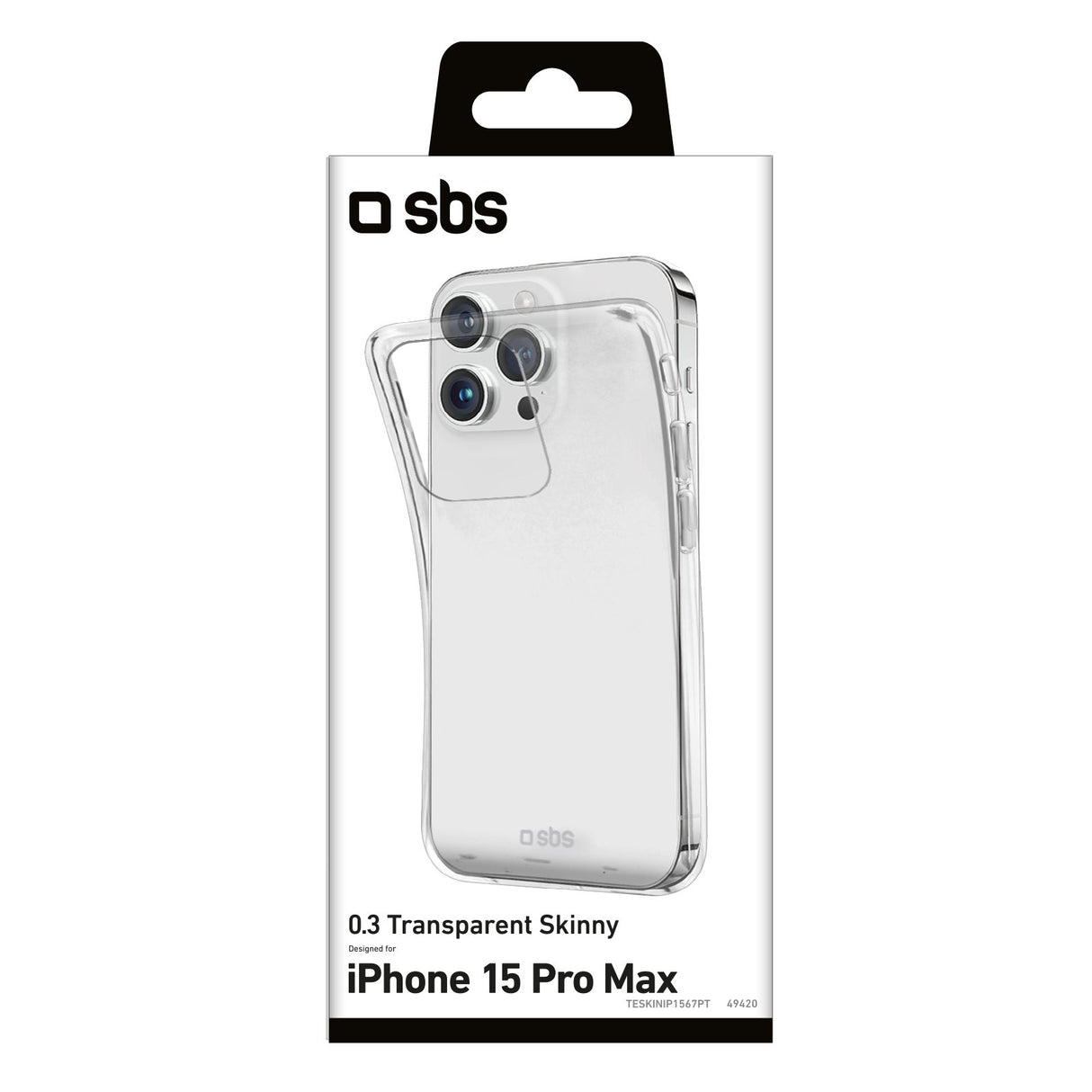 EAN 8018417449420 - SBS TESKINIP1567PT funda para teléfono móvil 17 cm (6.7") Transparente imagen 3
