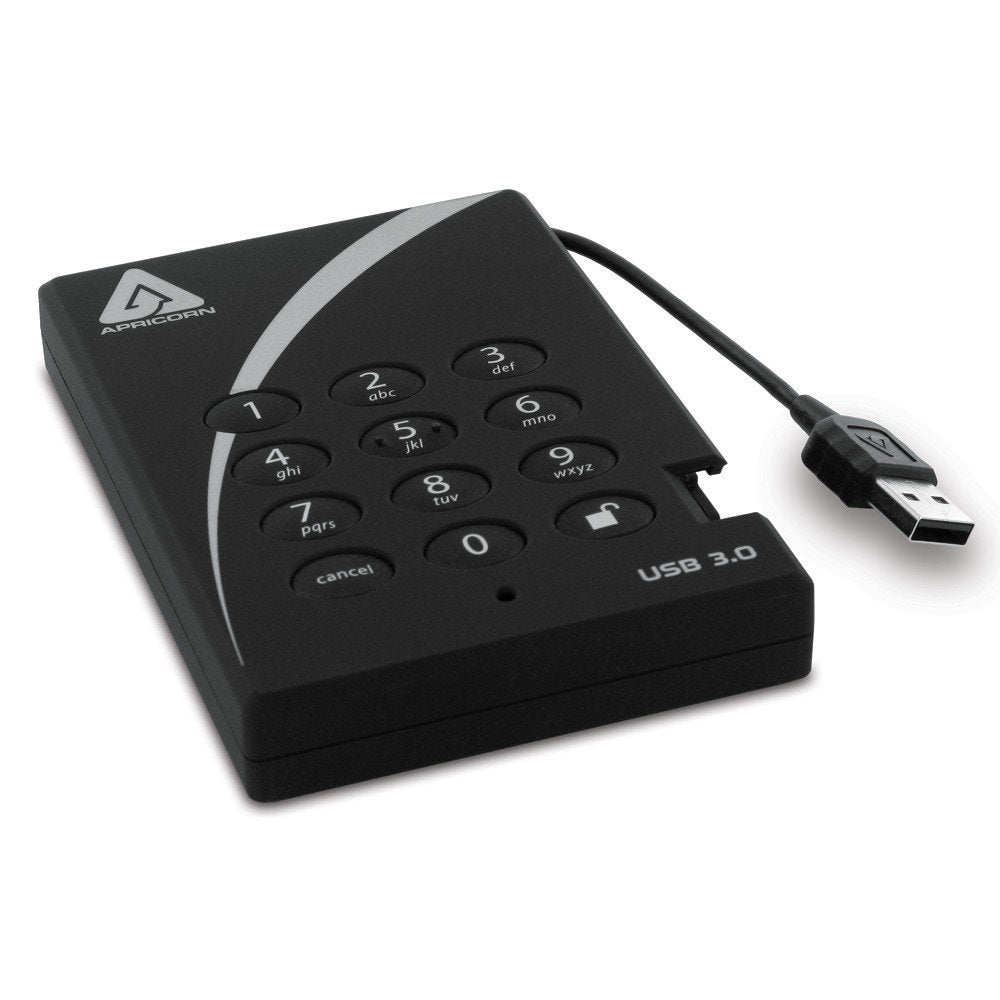 EAN 0708326914109 - Apricorn Aegis Padlock disco duro externo 2 TB 5400 RPM USB tipo A 3.2 Gen 1 (3.1 Gen 1) Negro imagen 2