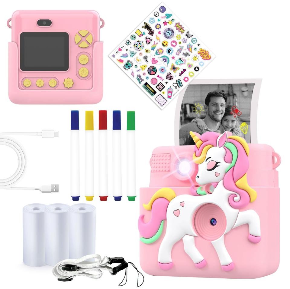 Denver Kpc-1363 Kinder Sofortbild-Kamera Einhorn Rose