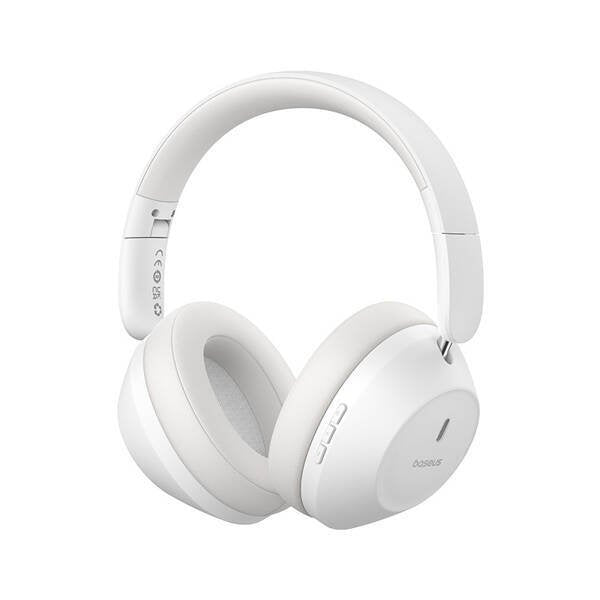 Baseus Earphone Bluetooth Bass 30 Max Wireless Headphones, Bt 5.3, White Eu (A00070700211-00)