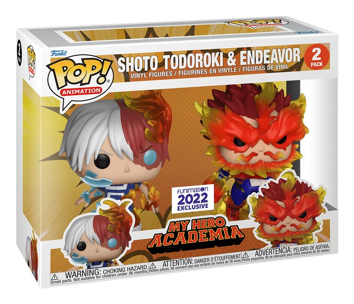 Blister 2 Figuras Pop My Hero Academia Shoto Todoroki & Endeavor Exclusive