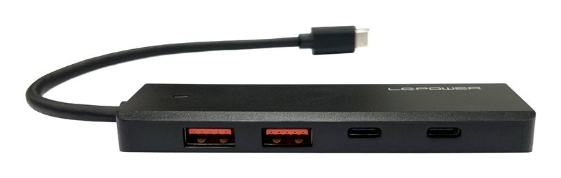 EAN 4262443280401 - LC-Power LC-HUB-U3-4-C hub de interfaz USB 3.2 Gen 2 (3.1 Gen 2) Type-A 10000 Mbit/s Negro imagen 5