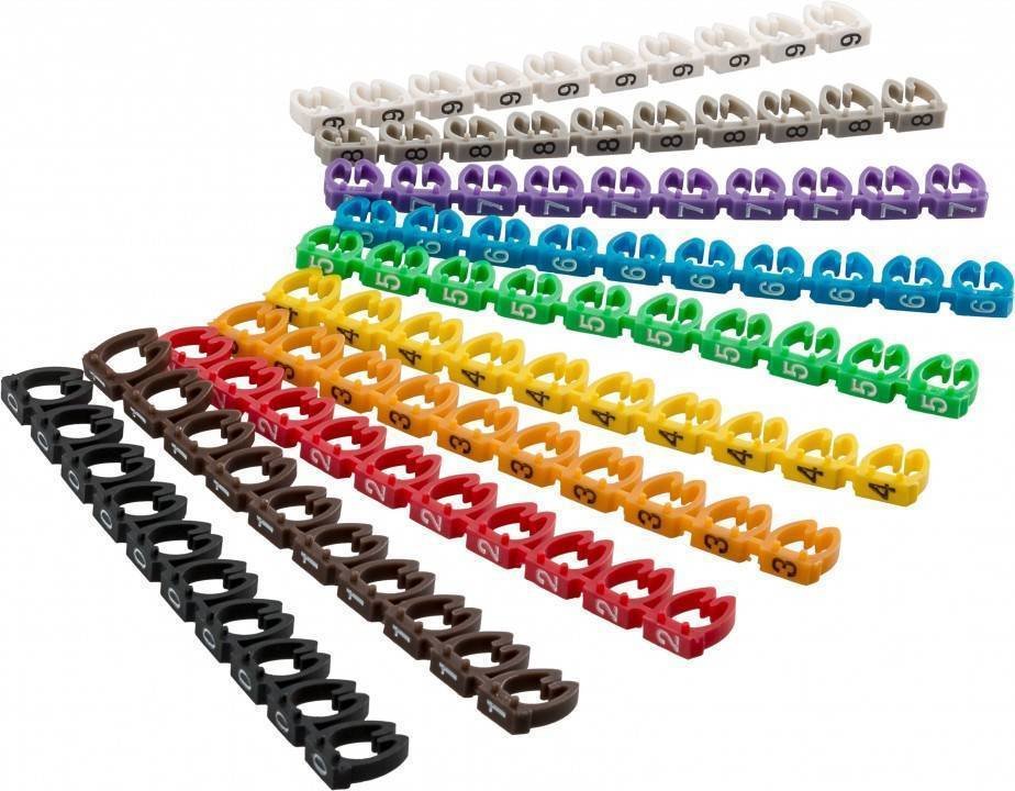 EAN 4040849725159 - Goobay 72515 soporte para manguito de identificación de conductor Multicolor PVC 100 pieza(s) imagen 1