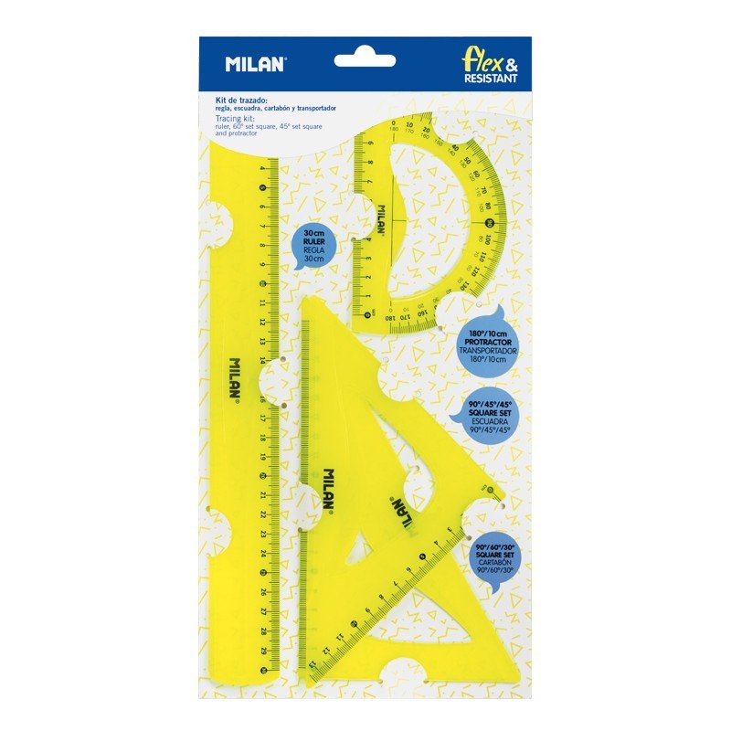 EAN 8411574078906 - Milan Flex & Resistant Acid juego de reglas 4 pieza(s) imagen 1