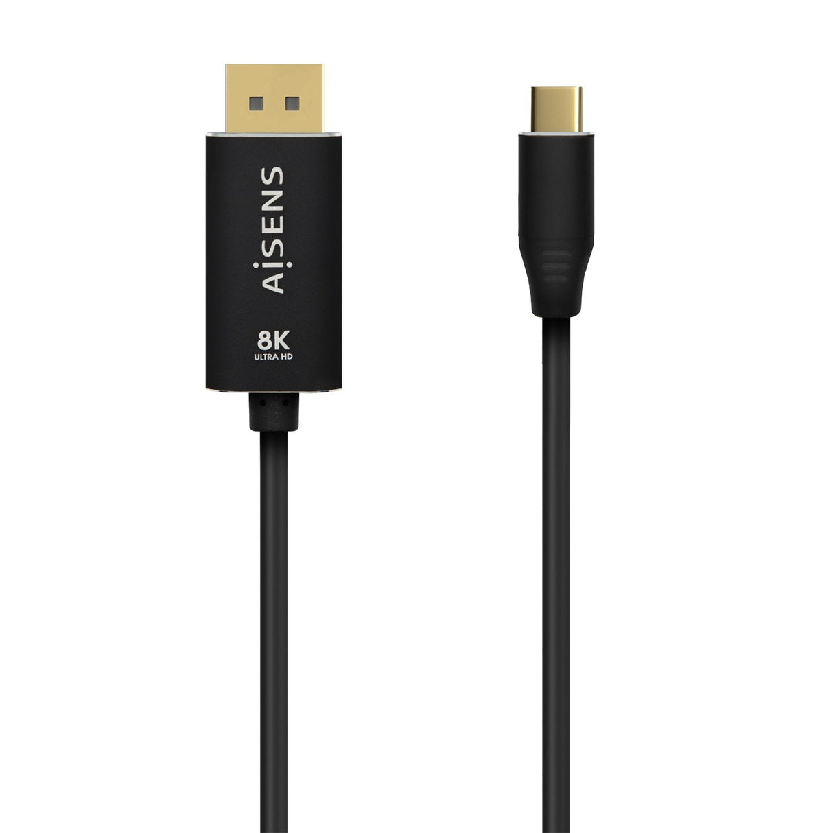 Aisens Cable Aluminio Usb-C A Displayport 8k@60hz - Usb-C/M-Dp/M - 1.80m - Negro