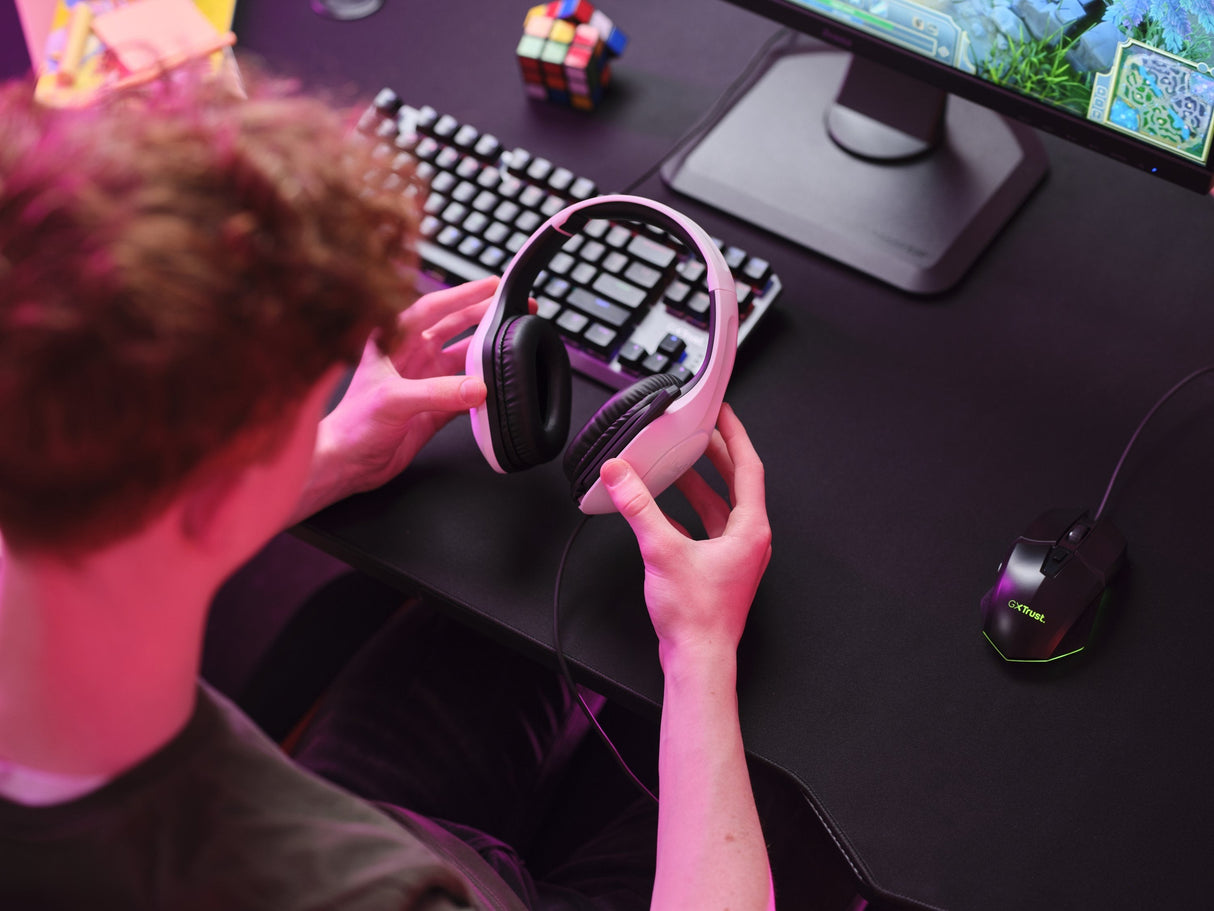 Trust Gxt 415w Zirox Auriculares Alámbrico Diadema Juego Blanco