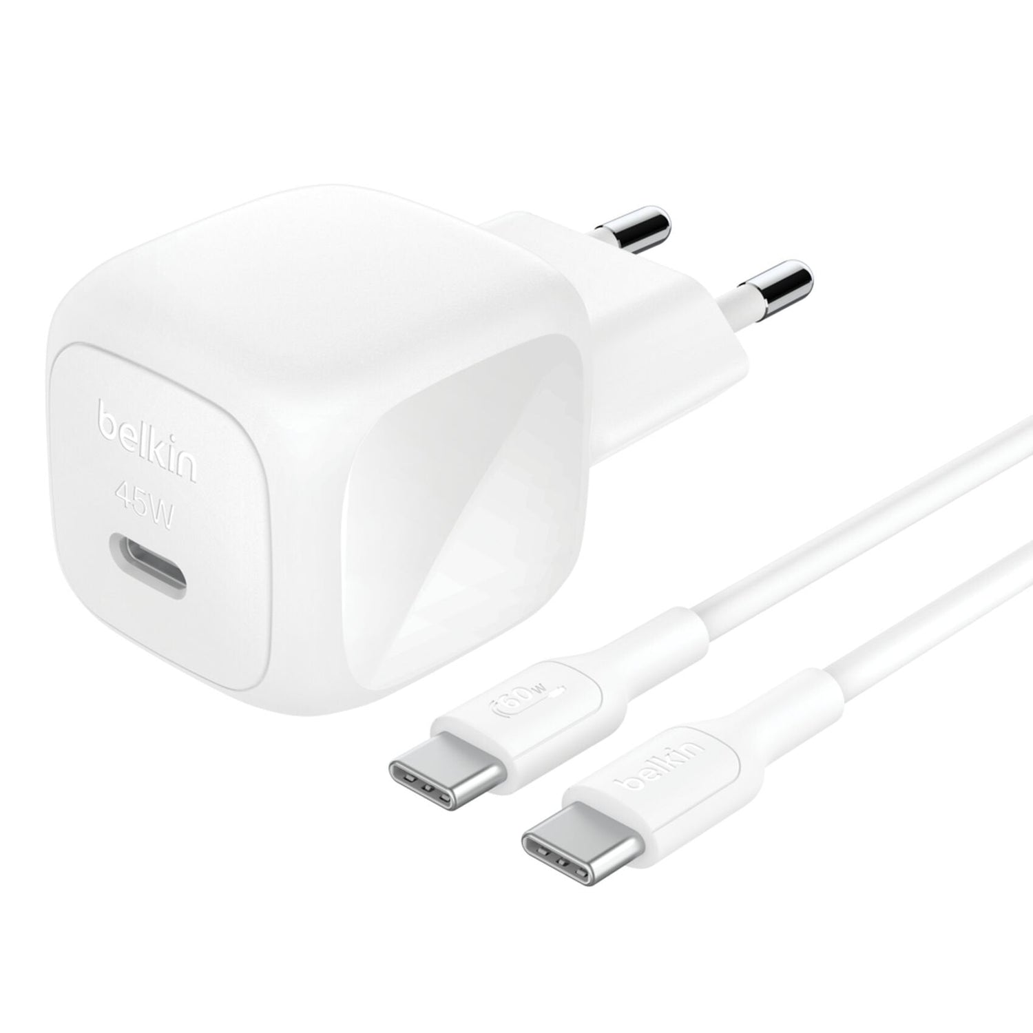 Belkin Boost Charge Usb-C 45w Pd Pps+Usb-C Kab.Ws Wca013kq1mwh-B6