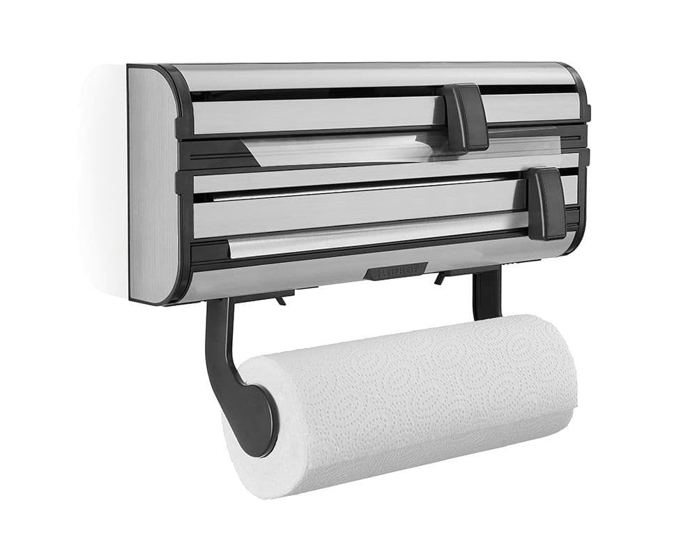 EAN 4006501257932 - Leifheit 25793 portarollo de papel Soporte para toallas de papel colgado en pared Acero inoxidable Negro, imagen 1