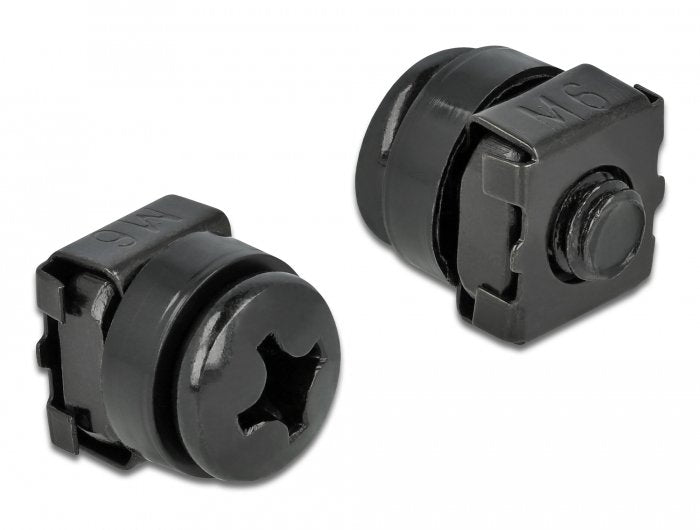 Conjunto De Fijación De Delock Para Gabinete De Red, 20 Piezas, Tornillo Negro, 60 Partes 66548