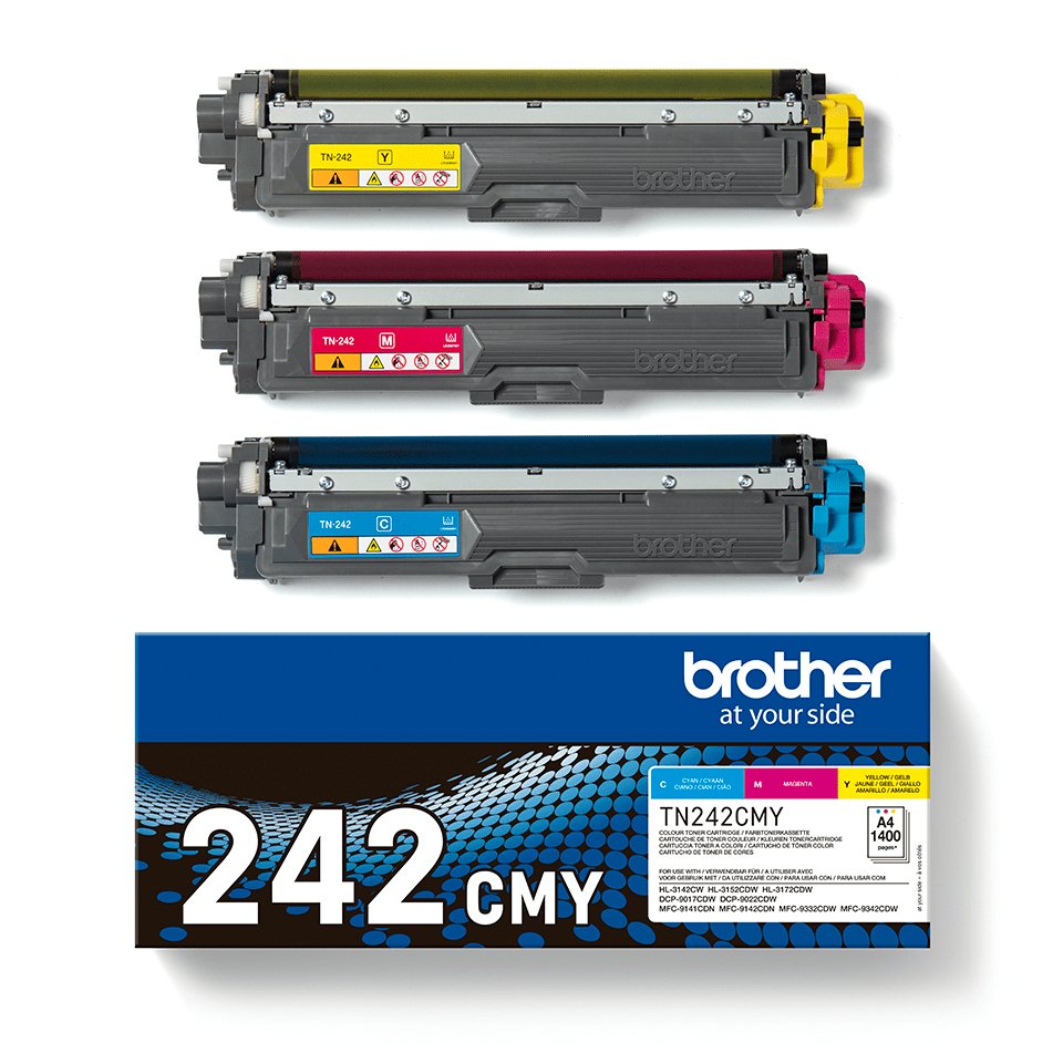 EAN 4977766812856 - Brother TN-242CMY cartucho de tóner 1 pieza(s) Original Cian, Magenta, Amarillo imagen 2