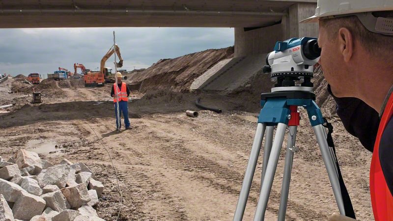 Nivelador Óptico Bosch Professional Gol 26 D Professional Azul, Estuche, Unidad De Medida 360 Grados 601068000