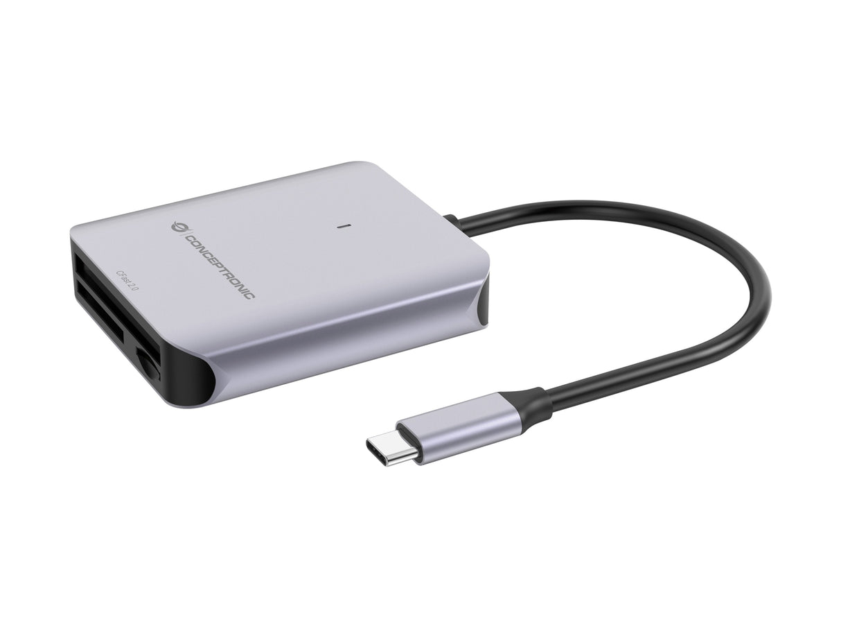 Card Reader Externo Conceptronic Bian09g Usb-C Sd/Sdhc/Sdxc Microsd/Tflash