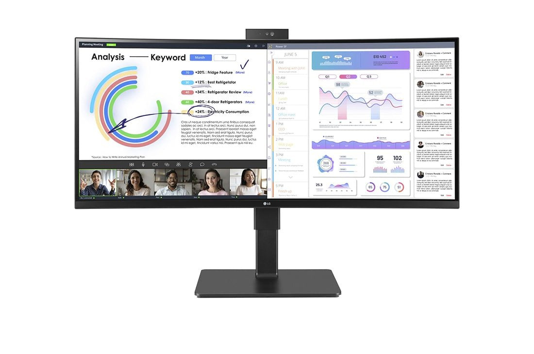 EAN 0195174045374 - LG 34BQ77QC-B pantalla para PC 86,4 cm (34") 3440 x 1440 Pixeles UltraWide Dual Quad HD LCD Negro imagen 1