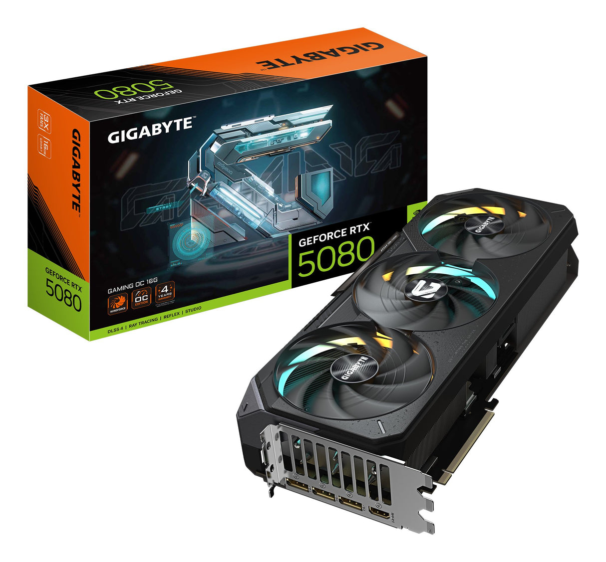 EAN 4719331355494 - GIGABYTE GeForce RTX 5080 GAMING OC 16G NVIDIA imagen 1