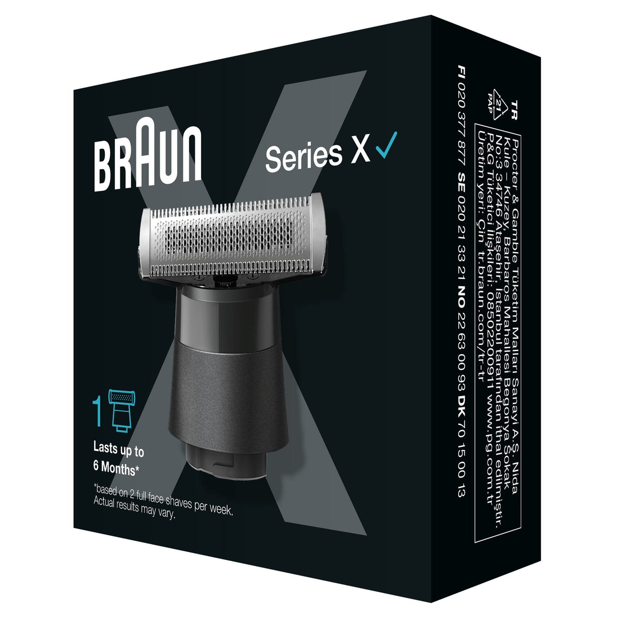 Braun Series X Xt20 Hoja De Reemplazo, Cabezal De Afeitar 4987176134103.0