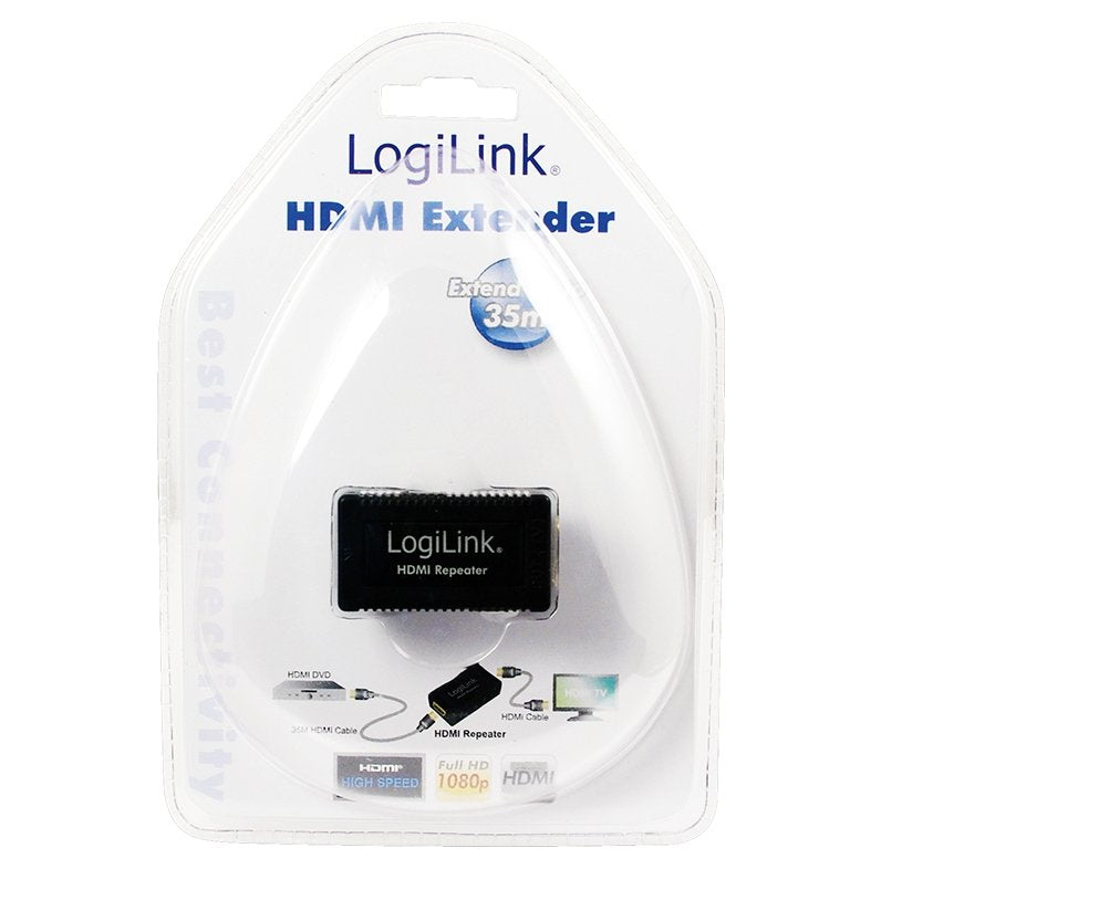 Logilink Video Repetidor Hdmi Negro