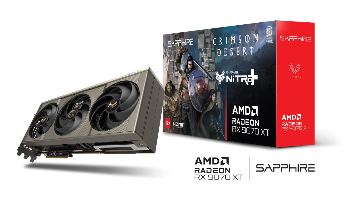 Tarjetas Grafica Sapphire Sapphire 16gb Rx 9070 Xt Nitro+ Versión Crimson Desert 11348-10-20g