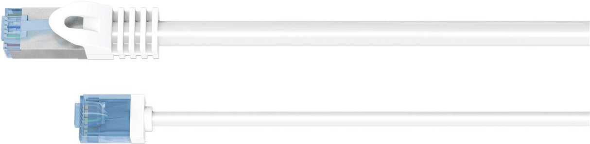 Latiguillo Cat 6a, U/Utp, 7.50 M, Blanco, Lszh-Tpe Slim Delgado Goobay