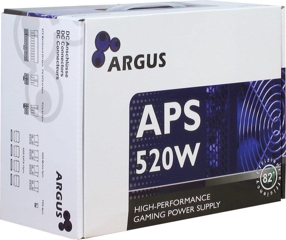 EAN 4260133126015 - Inter-Tech Argus APS unidad de fuente de alimentación 520 W 20+4 pin ATX ATX Negro imagen 4