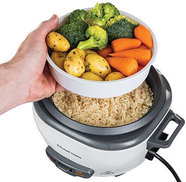 EAN 5038061106947 - Russell Hobbs 27030-56 arrocera 300 W Negro, Blanco imagen 3