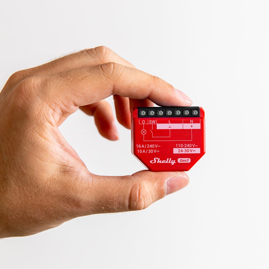 Shelly 1pm Gen3, Relay Red, 2 Paquete Shelly_1pm_gen3_2er