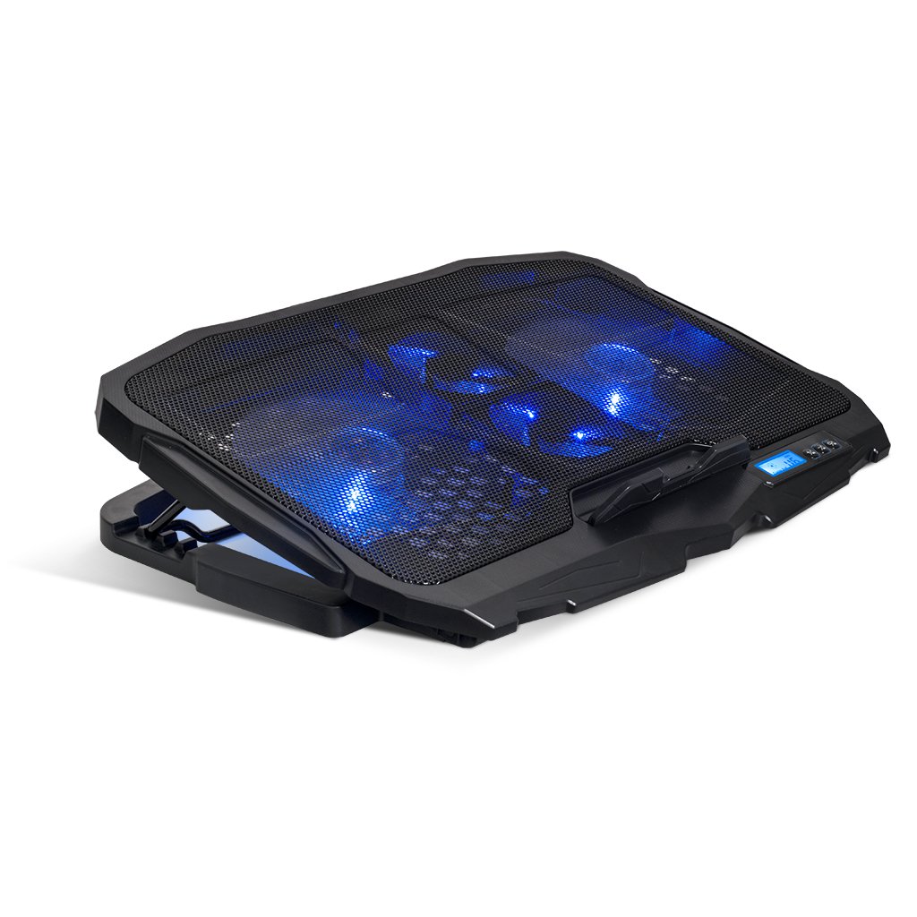 Spirit Of Gamer Soporte Refrigerador Airblade 600 Blue Para Portatiles Hasta 17.3\1 Ventiladores 2x12cm 2x7cm Iluminacion Led 2xusb