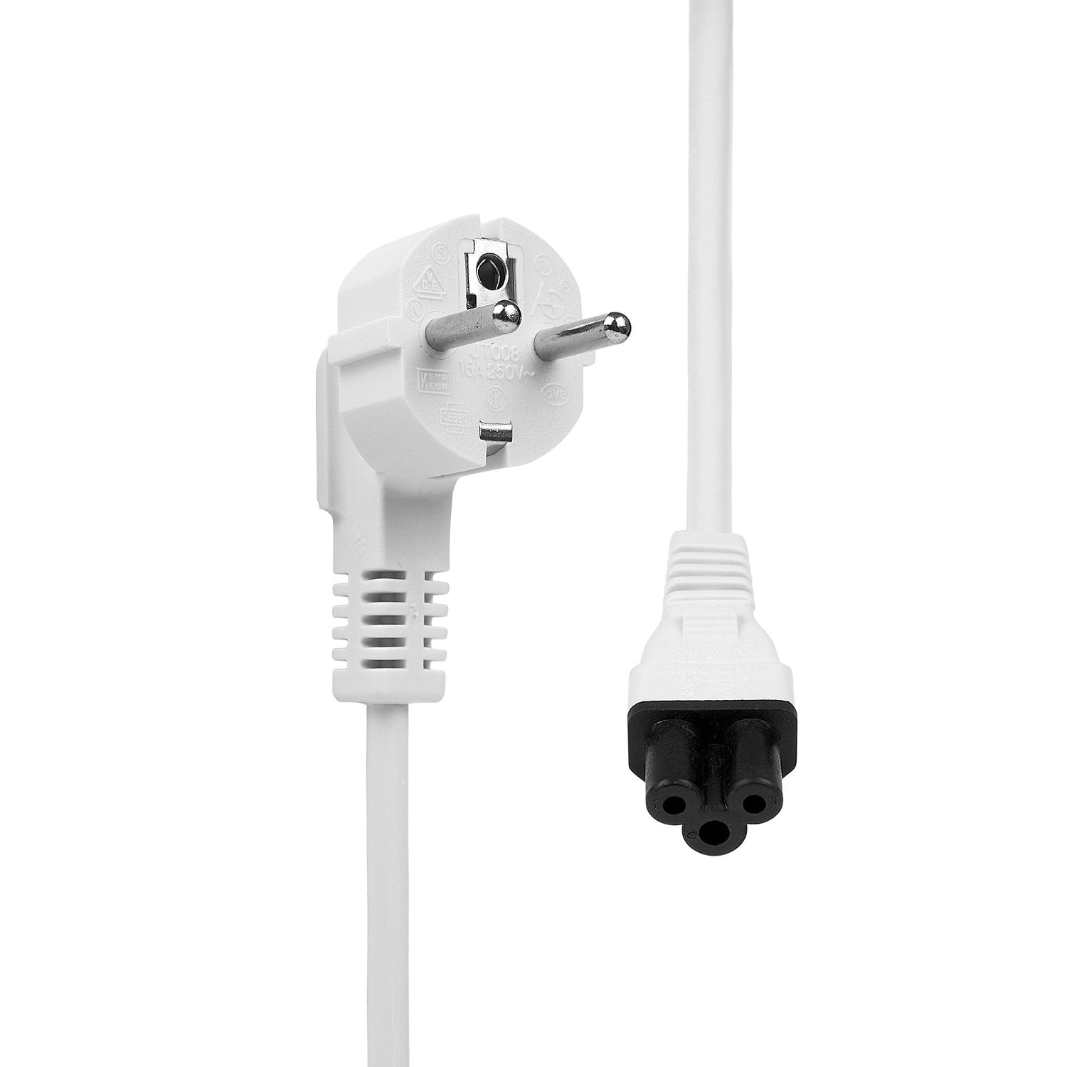 Proxtend Power Cord Schuko Angled To C5 5m White Blanco Enchufe Tipo F C5 Acoplador