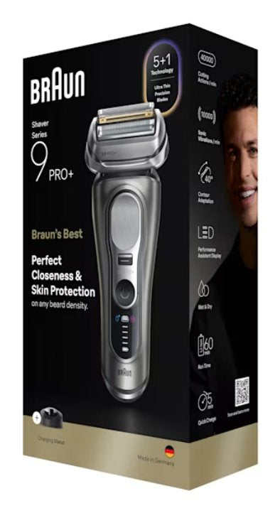 Máquina Braun Series 9 Pro+ 9615s De Afeitar De Láminas Recortadora Negro, Gris 8700216554237