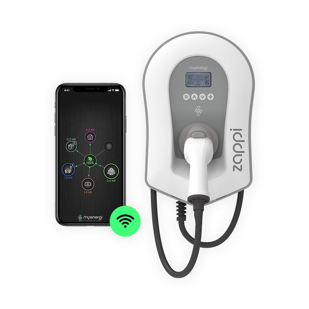 Myen Zappi Wallbox V2 22kw Tw-T (3.7 4.3 11 22)Kw 3-Ph Weiss 6.5m Cable