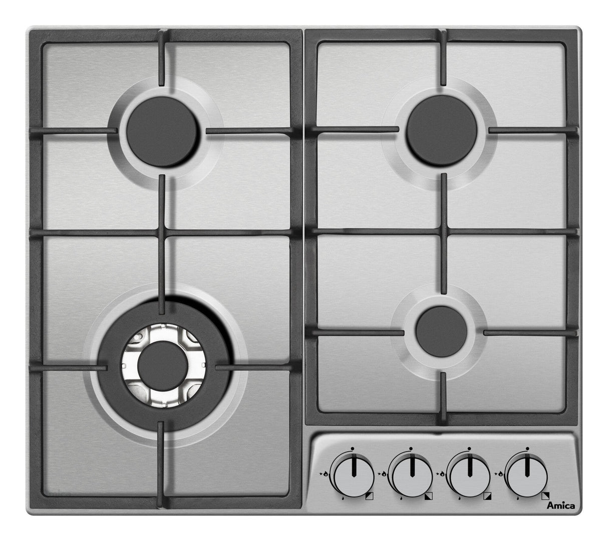 EAN 5906006211400 - Amica PGD6101APR hobs Acero inoxidable Integrado 59 cm Encimera de gas 4 zona(s) imagen 1