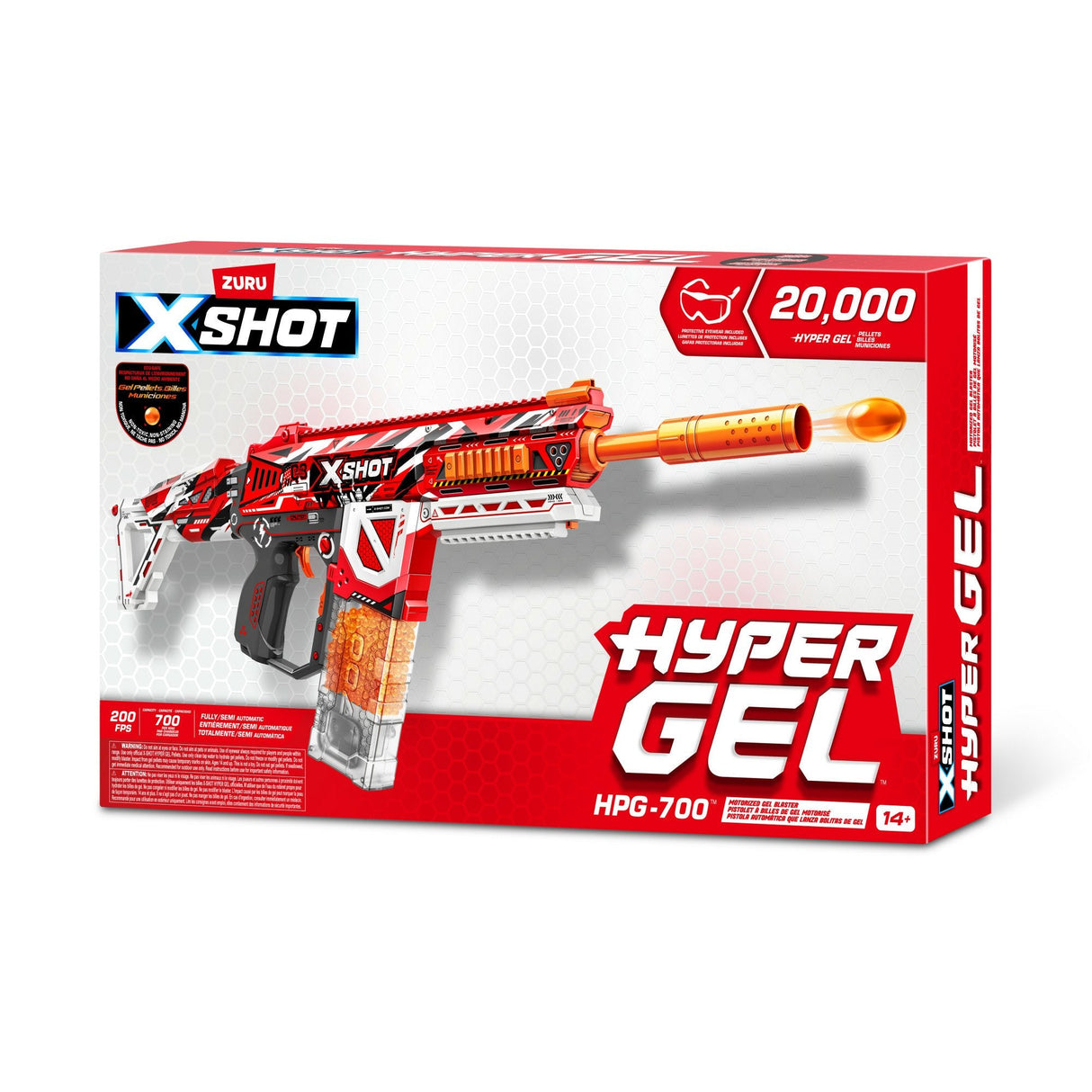 Zuru Xshot-Hyper Gel-Blaster Hpg-700 Incluyendo 3500 Bolas De Gel 36620