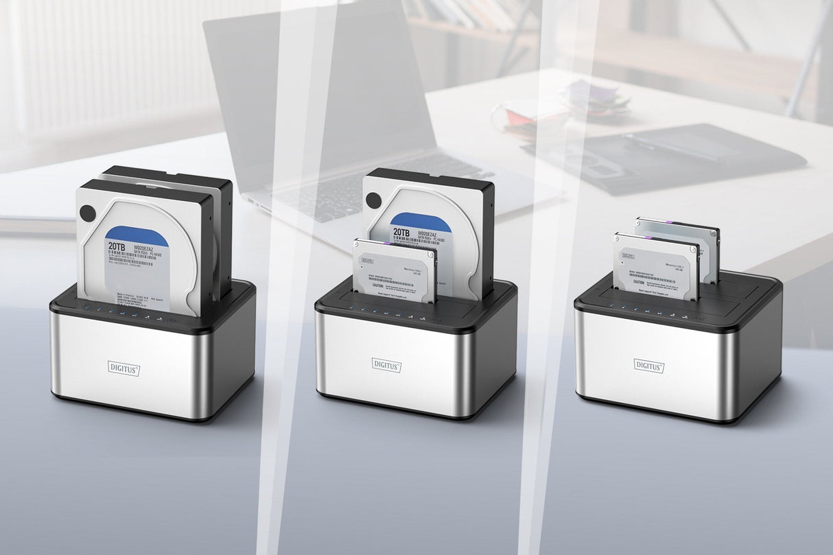 EAN 4016032498414 - Digitus DA-71540-2 base de conexión para disco duro USB 3.2 Gen 1 (3.1 Gen 1) Type-B Negro, Blanco imagen 6