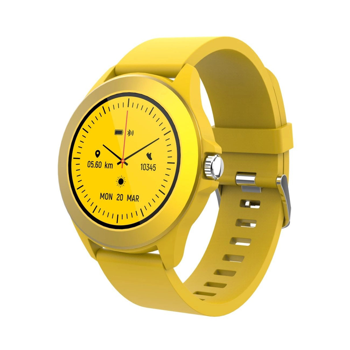 Smartwatch Forever Colorum Cw-300 Notificaciones Frecuencia Cardíaca Amarillo