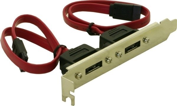 EAN 4043619651160 - DeLOCK Slotbracket 2x internal SATA > 2x eSATA external cable de SATA 2 x SATA 7-pin imagen 1