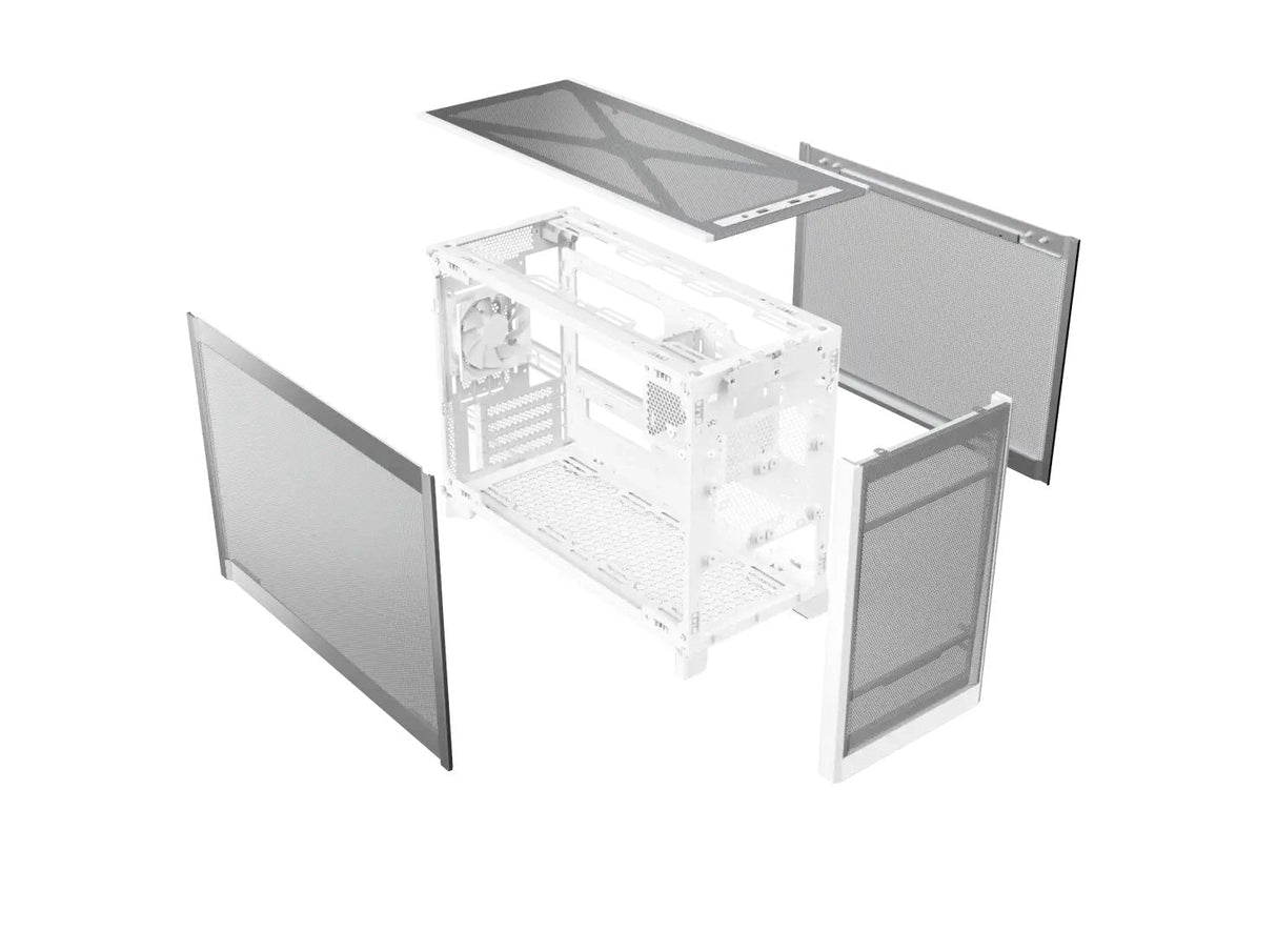 Case Montech Micro Atx/Mini-Itx White Mini Tower Pc Ten Ten(W)