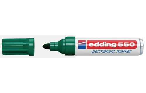 Rotulador Permanente Punta Redonda 3- 4 Mm Verde Edding 550