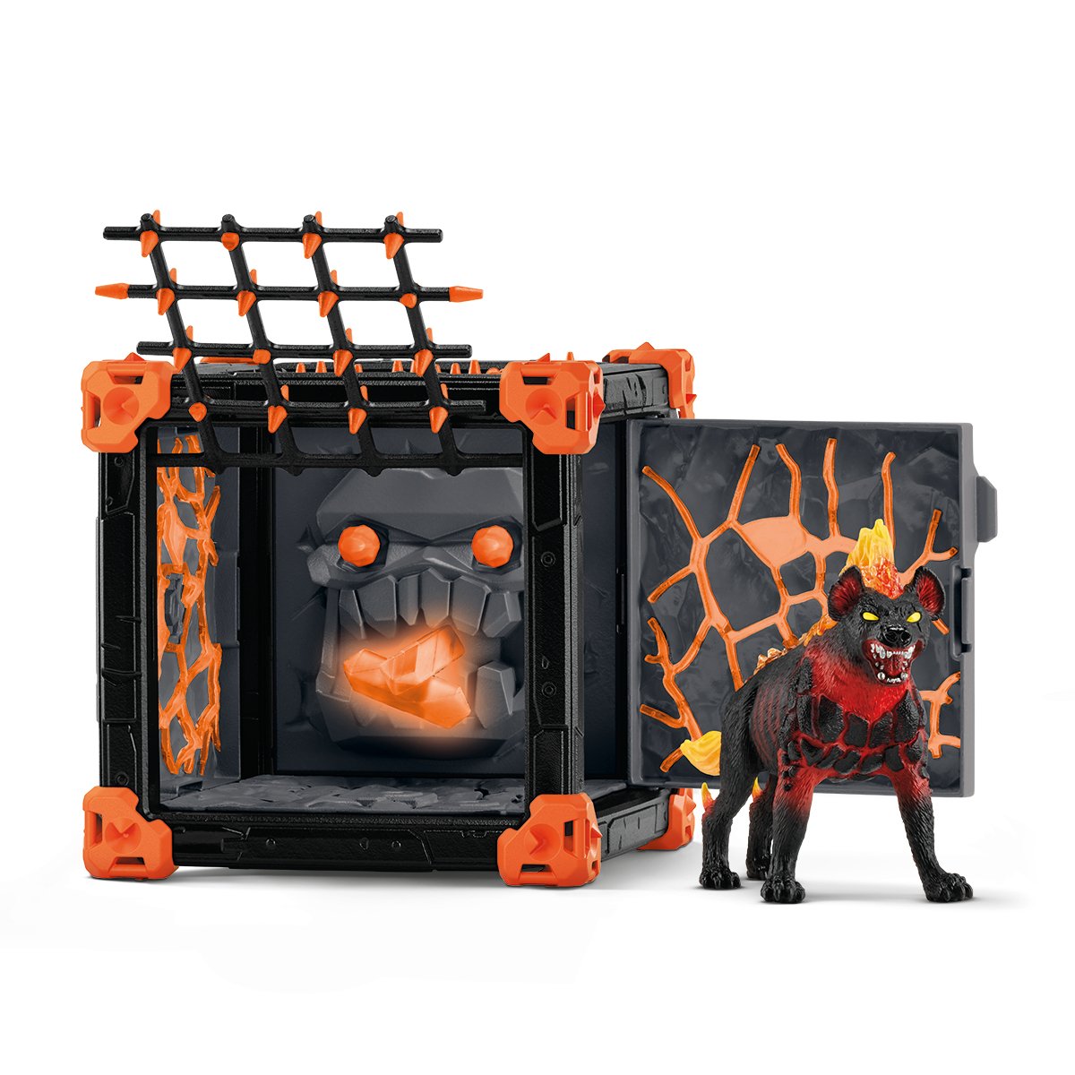Schleich Eldrador Creatures Battlecave Lava Hyena, Figura De Juguete 42674